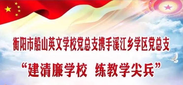 建清廉学校 练教学尖兵——衡阳市船山英文学校党总支携手衡阳县溪江乡学区党总支开展主题党日活动