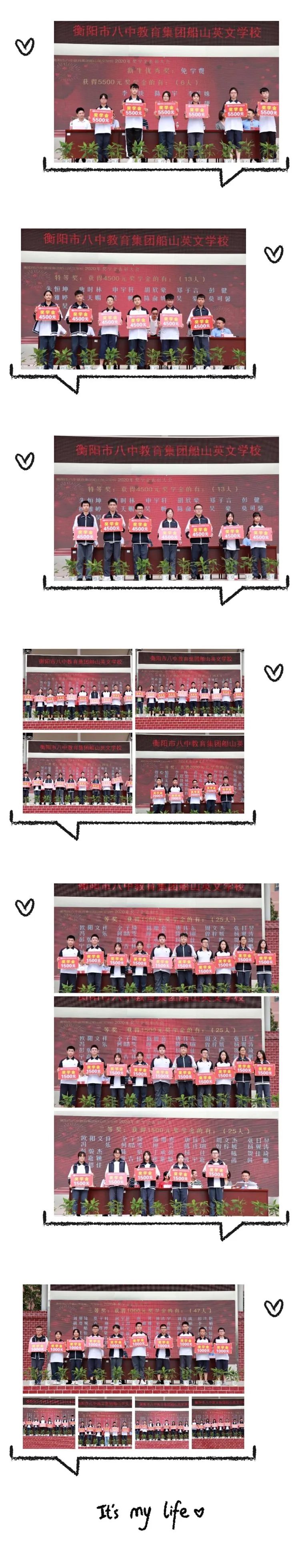 衡阳市八中教育集团船山英文学校2020年奖学金表彰大会